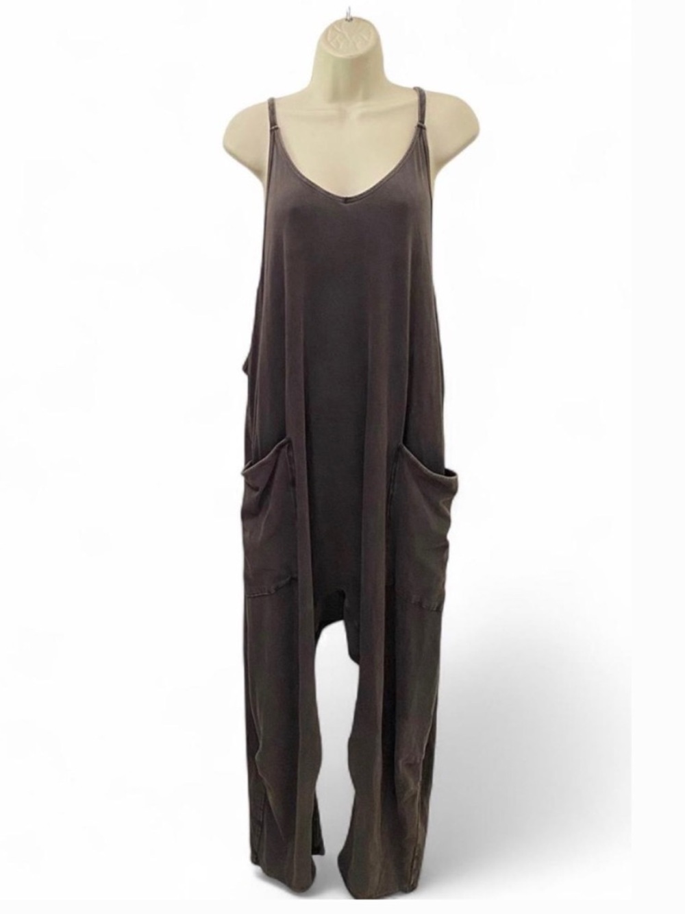 Free People Hotshot Onesie Faded Black Gray Large